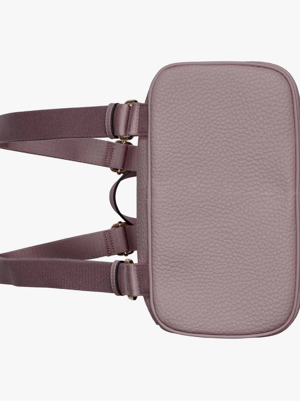 Calvin Klein Zulle Mauve Pebbled Leather Backpack with coin/airpods purse - Picture 5 of 16